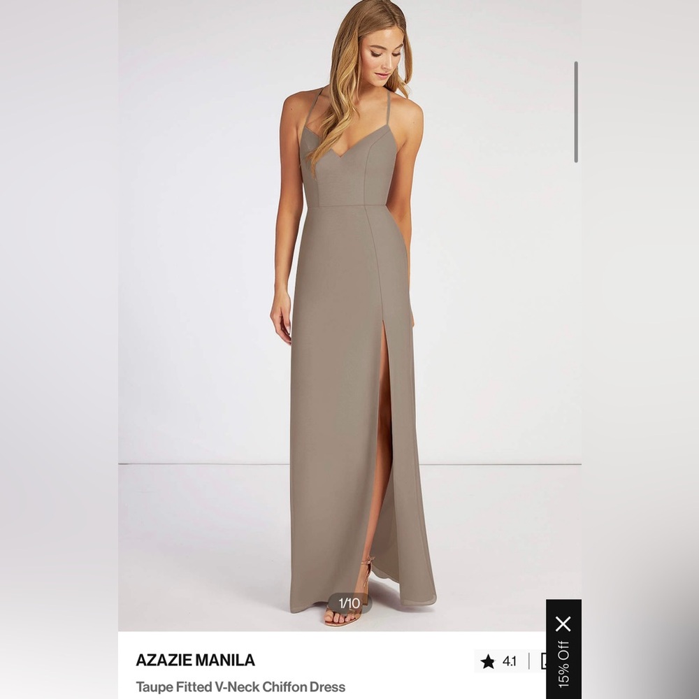 Azazzi Manila Dress in Taupe. Size A2. BRAND NEW WITH TAGS